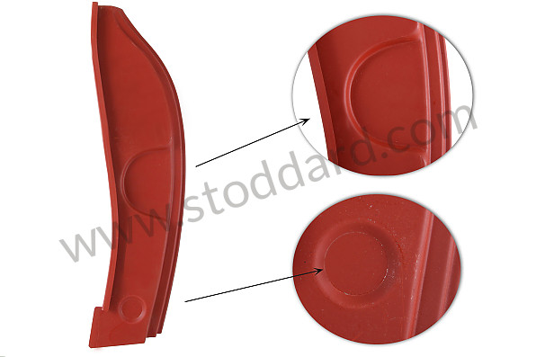 SMS50204106 - Lockpost, Left, For Low Striker Plate 356B T6 And 356C Coupe for Porsche 