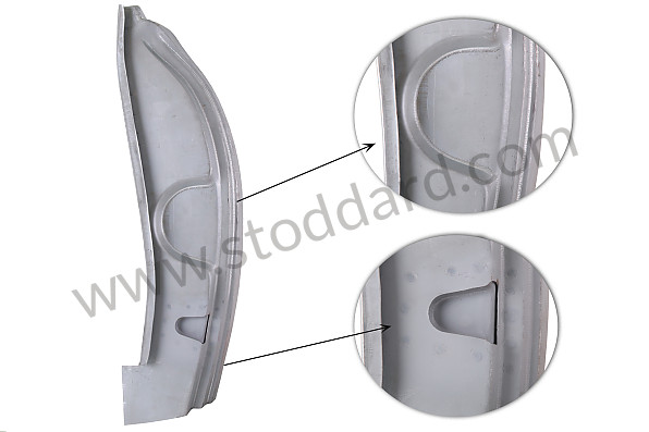 64450204121 - Lockpost, Left, For Low 3 Hole Striker Plate. 356At2 Cabriolet for Porsche 