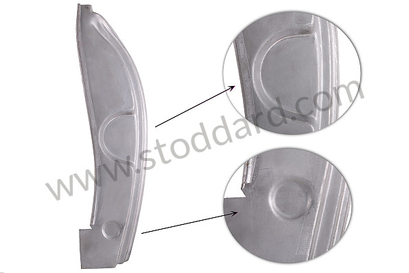64450204126 - Lockpost, Left, For Low Striker Plate. 356B 356C Cabriolet for Porsche 