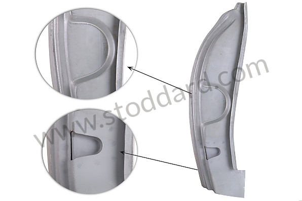 64450204221 - Lockpost, Right, For Low 3 Hole Striker Plate 356At2 Cabriolet. for Porsche 