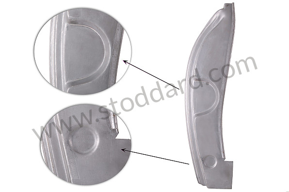 64450204226 - Lockpost, Right, For Low Striker Plate. 356B T6, 356C Cab for Porsche 