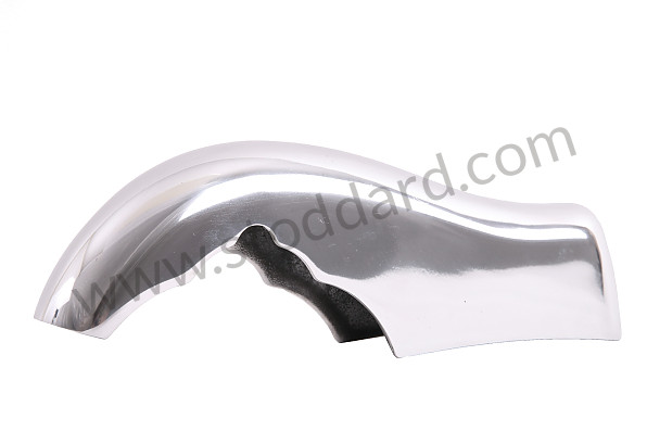 64450503202CHR - Chrome Plated Bumper Guard Without Exhaust Hole, Right Front Or Left Rear, 356A for Porsche 356A &bull; 1955 &bull; 1300 (506/2) &bull; Cabrio A T1 &bull; Manual Gearbox, 4 Speed