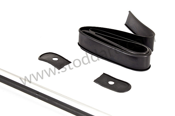 64450504300 - Rear Bumper Deco With Insert And Base Gasket. For 356 And 356A. for Porsche 356A &bull; 1955 &bull; 1300 (506/2) &bull; Cabrio A T1 &bull; Manual Gearbox, 4 Speed