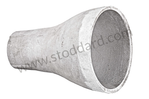 64450530500 - Cast Aluminum Bumper Exit Exhaust Funnel 356A T2 for Porsche 356A &bull; 1958 &bull; 1600 S (616/2 T2) &bull; Cabrio A T2 &bull; Manual Gearbox, 4 Speed