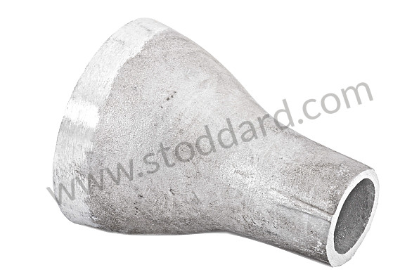 64450530500 - Cast Aluminum Bumper Exit Exhaust Funnel 356A T2 for Porsche 356A &bull; 1958 &bull; 1600 S (616/2 T2) &bull; Cabrio A T2 &bull; Manual Gearbox, 4 Speed
