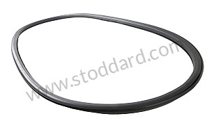 RUBBER SEAL FOR REAR WINDOW IN FIXED AND REMOVABLE KARMANN HARDTOP  2 Versions available for this part