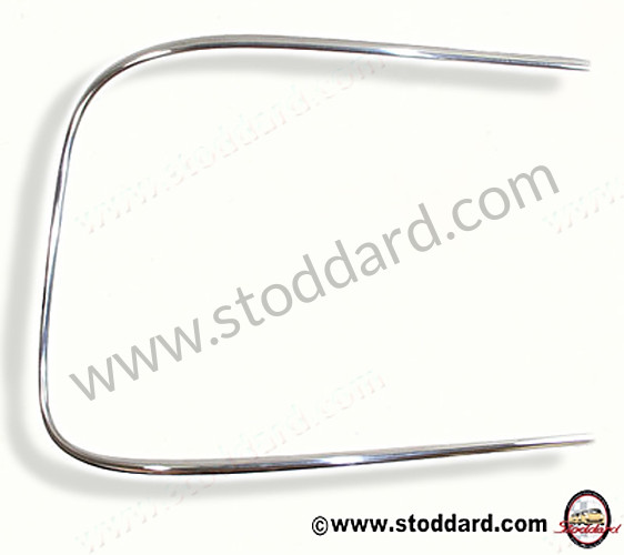 64454591100 - Rear Window Trim, Left, 356A, 356B T5 (coupe). for Porsche 356B T5 &bull; 1960 &bull; 1600 Super 90 (616/7 T5) &bull; Coupe B T5 &bull; Manual Gearbox, 4 Speed