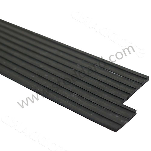 64455111500 - Rubber Door Sill Step Plate, Left, Cut At An Angle For Perfect Fit. For 356 for Porsche 356A &bull; 1955 &bull; 1300 (506/2) &bull; Cabrio A T1 &bull; Manual Gearbox, 4 Speed