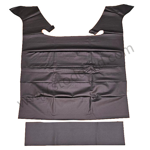 64455550100700D - Original Daisy Pattern Headliner, Black, 1956-65 356A, 356B, 356C and Karmann Coupes without Sunroof, has bow listings. Stoddard Exclusive, Made in the USA for Porsche 