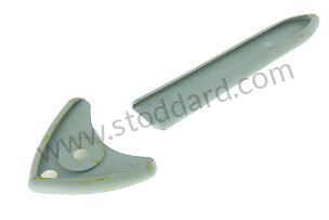 356A Hood Handle Gasket Set Grey grey green (green grey) / grey green (green grey) (5JX) (64455900300G)