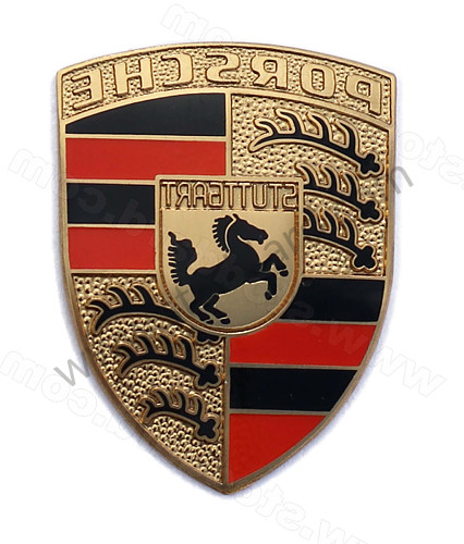 64455921002 - Hood Handle Crest For 356A 356B 356C Genuine Porsche for Porsche 