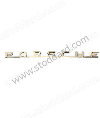 64455930100GW - Porsche Emblem, Gold, 5 Studs, 215mm, For Speedster And 356A - Kit Bundle for Porsche 