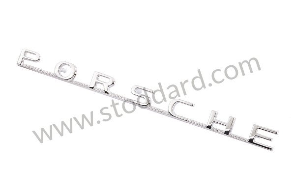 64455930101 - Porsche Emblem, Silver, 5 Studs, 215mm Length. 356 Pre-A And Some Early 356A for Porsche 