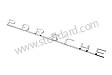 Porsche Emblem, Silver, 5 Studs, 215mm Length. 356 Pre-A And Some Early 356A