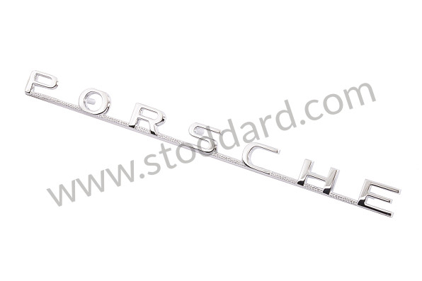 64455930101GW - Porsche Emblem, Silver, 5 Studs, 215mm Length. 356 Pre-A And Some Early 356A - Kit Bundle for Porsche 