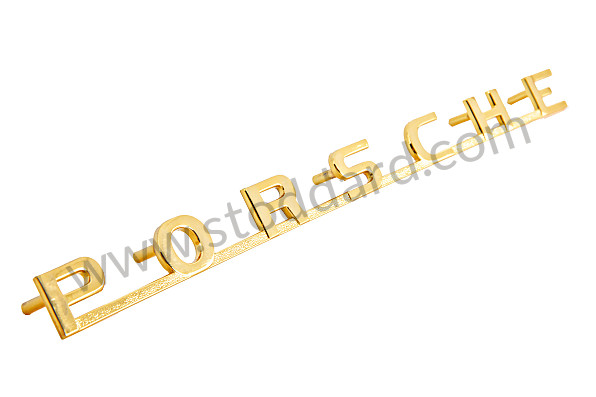 64455930105 - Porsche Emblem, Gold, 5 Studs, 254mm, For 356B T5 for Porsche 