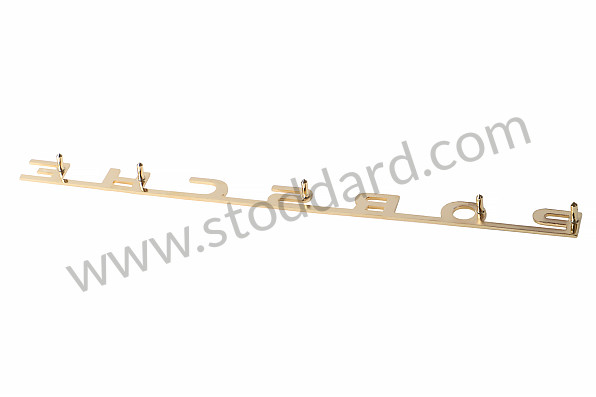 64455930105 - Porsche Emblem, Gold, 5 Studs, 254mm, For 356B T5 for Porsche 