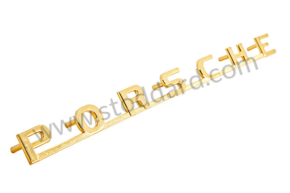 64455930105GW - Porsche Emblem, Gold, 5 Studs, 254mm, For 356B T5 - Kit Bundle for Porsche 