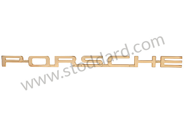 64455930106 - Porsche Emblem, Gold, 2 Studs, 200mm, For 356B T6 And 356C for Porsche 