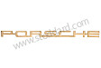 Porsche Emblem, Gold, 2 Studs, 200mm, For 356B T6 And 356C