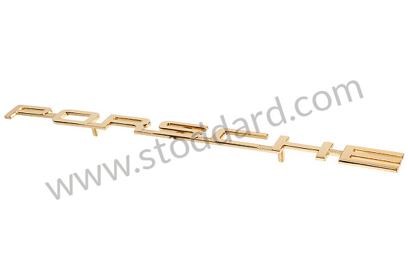 64455930106 - Porsche Emblem, Gold, 2 Studs, 200mm, For 356B T6 And 356C for Porsche 