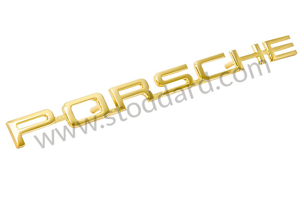64455930106GW - Porsche Emblem, Gold, 2 Studs, 200mm, For 356B T6 And 356C - Kit Bundle for Porsche 