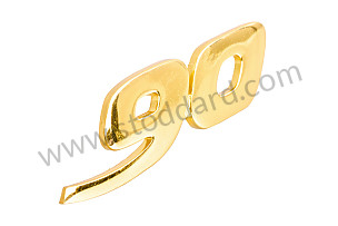 90 Emblem, Gold, For 356B T6 Super 90 - Kit Bundle  (64455930306GW)