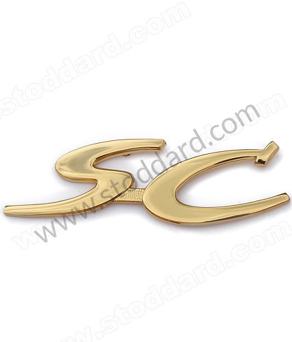 64455930307 - SC Emblem, Gold, For 356sc for Porsche 