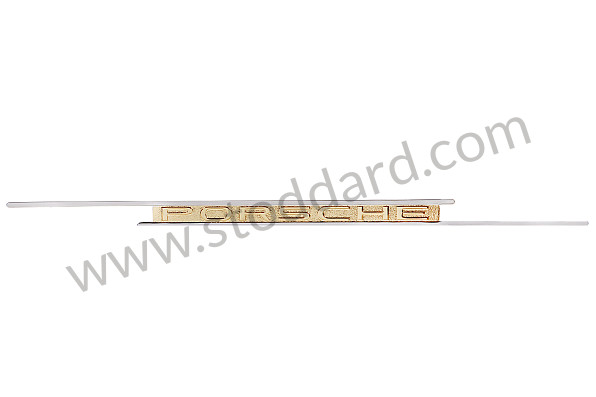 64455930540 - Porsche Emblem For Dashboard. Speedster, Convertible D, And Roadster. for Porsche 
