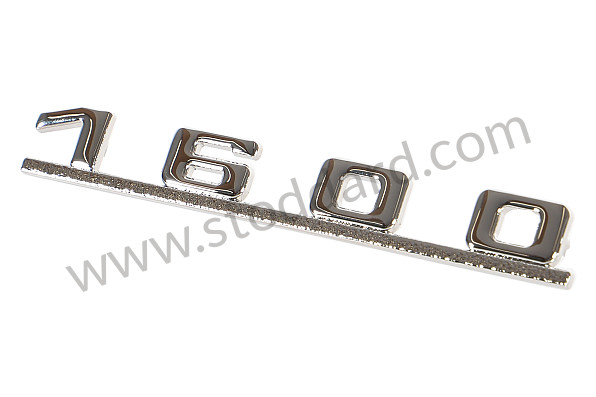 64455931200 - Badge 1600 Silver Plated for Porsche 