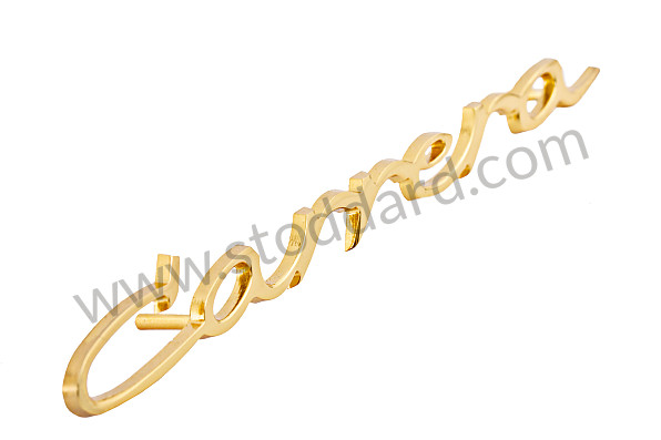 NLA55932600 - Carrera Emblem, Gold, 143mm (5 5/8). 356 Carrera. for Porsche 