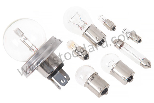 64463109030 - Osram 6 Volt Spare Bulb Kit, Concours Correct In Original Style Blue Plastic Box for Porsche 356A &bull; 1955 &bull; 1300 (506/2) &bull; Cabrio A T1 &bull; Manual Gearbox, 4 Speed