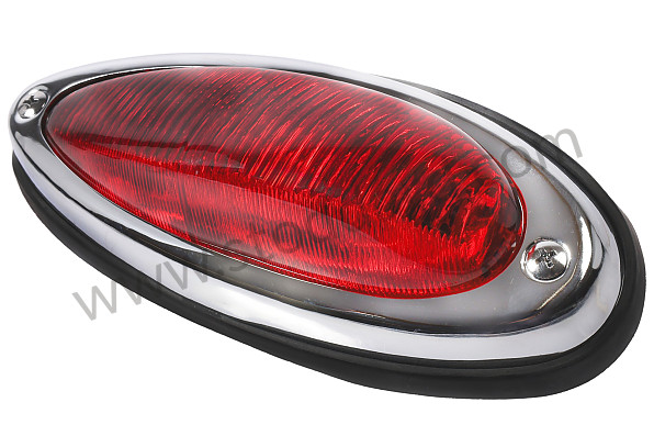 64463140300 - Teardrop Taillight Assembly, Red, Left 356A, 356B, 356C. for Porsche 356B T5 &bull; 1959 &bull; 1600 (616/1 T5) &bull; Cabrio B T5 &bull; Manual Gearbox, 4 Speed