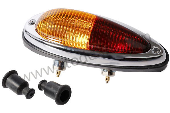 64463140310 - Teardrop Taillight Assembly, Amber And Red, Left,  With Oe Markings. 356A, 356B, 356C. for Porsche 356B T6 &bull; 1961 &bull; 1600 (616/1 T6) &bull; Cabrio B T6 &bull; Manual Gearbox, 4 Speed