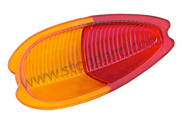 64463142110 - Teardrop Taillight Lens, Amber And Red, Left,  With Oe Markings. For 356A, 356B, And 356C for Porsche 356C &bull; 1963 &bull; 1600 C (616/15) &bull; Cabrio C &bull; Manual Gearbox, 4 Speed