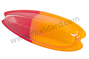 Teardrop Taillight Lens, Amber And Red, Right,  With Oe Markings For 356A, 356B, And 356C ORANGE AND RED / ORANGE AND RED / REAR RIGHT (64463142210)