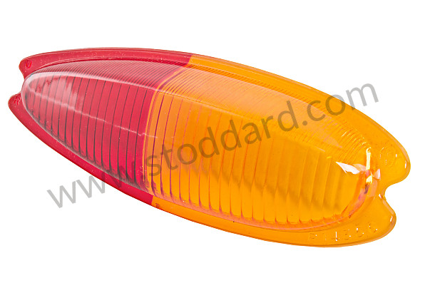64463142210 - Teardrop Taillight Lens, Amber And Red, Right,  With Oe Markings For 356A, 356B, And 356C for Porsche 356B T5 &bull; 1959 &bull; 1600 (616/1 T5) &bull; Cabrio B T5 &bull; Manual Gearbox, 4 Speed