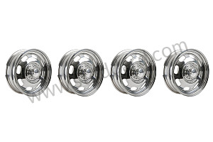 LOOK 15 X 5 WHEEL KIT WITH RUDGE TYPE CENTRAL HUB (4 COMPLETE WHEELS) SOLELY FOR USE DURING RACING (NOT ON THE ROAD)