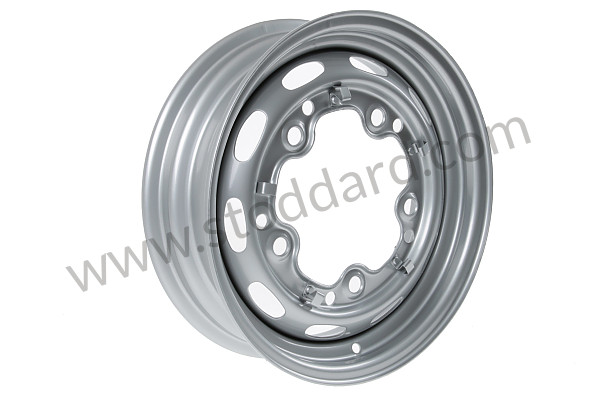 A64468101 - PERFORATED DISC WHEEL  PRIME COATED for Porsche 356A &bull; 1955 &bull; 1300 (506/2) &bull; Cabrio A T1 &bull; Manual Gearbox, 4 Speed