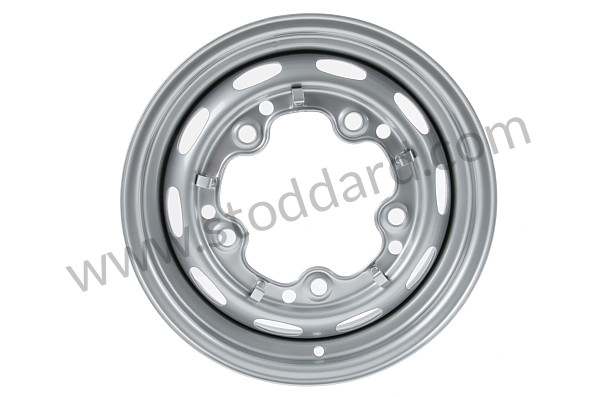 A64468101 - PERFORATED DISC WHEEL  PRIME COATED for Porsche 356A &bull; 1955 &bull; 1300 (506/2) &bull; Cabrio A T1 &bull; Manual Gearbox, 4 Speed