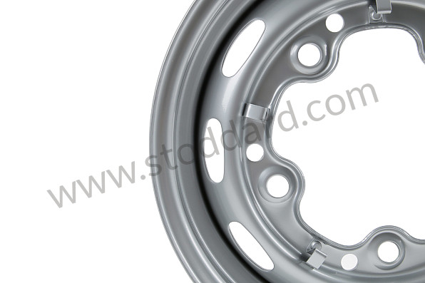 A64468101 - PERFORATED DISC WHEEL  PRIME COATED for Porsche 356A &bull; 1955 &bull; 1300 (506/2) &bull; Cabrio A T1 &bull; Manual Gearbox, 4 Speed