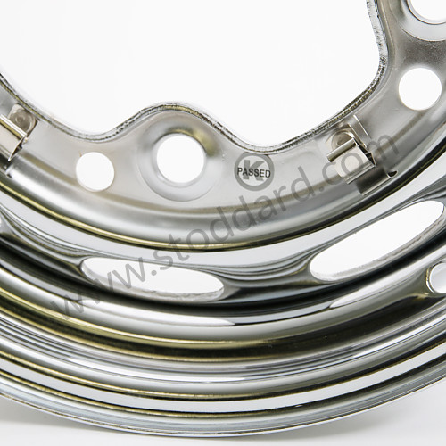 NLA36101020 - Chrome 15 x 4.5 drum brake wheel for Porsche 356A &bull; 1955 &bull; 1300 (506/2) &bull; Cabrio A T1 &bull; Manual Gearbox, 4 Speed