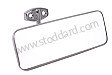 Interior Mirror, Satin Finish With Chrome 2-Hole Mount Early 356 Pre-A 1950-1955