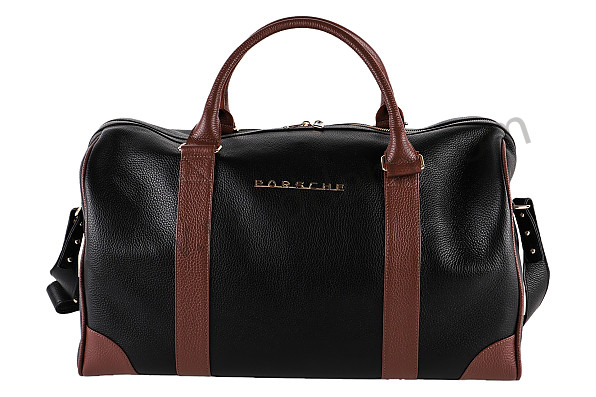 64480213106 - Porsche Classic Black Leather Touring Bag for Porsche 