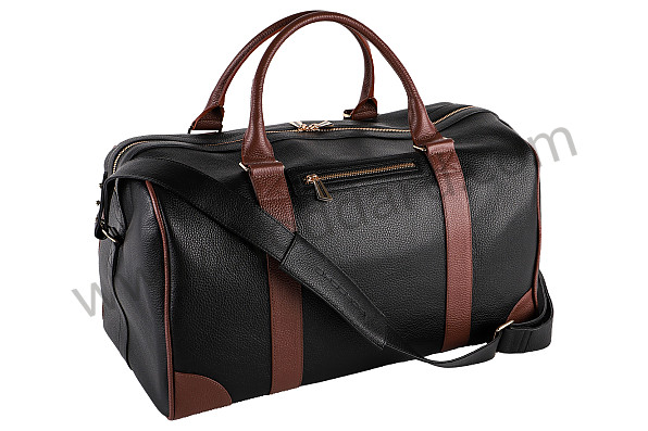64480213106 - Porsche Classic Black Leather Touring Bag for Porsche 