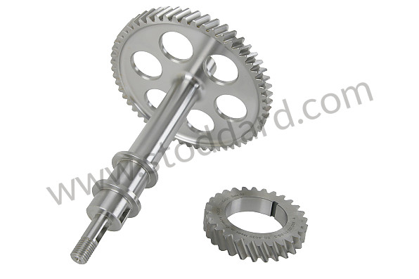 69210590100 - INTERMEDIATE SHAFT WITH TIMING GEAR for Porsche 356C &bull; 1964 &bull; 2000 Carrera Gs (587/1) &bull; Coupe C &bull; Manual Gearbox, 4 Speed