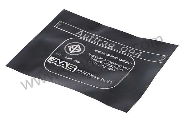 7PP010001 - STICKER for Porsche 