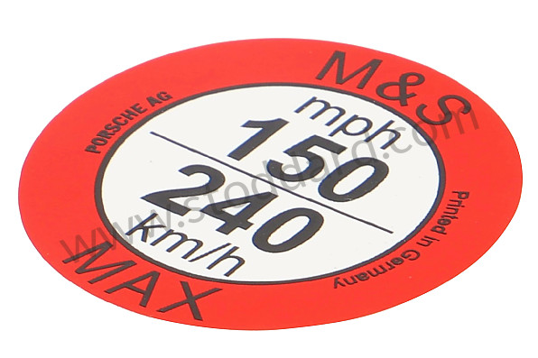7PP010831E - STICKER for Porsche 