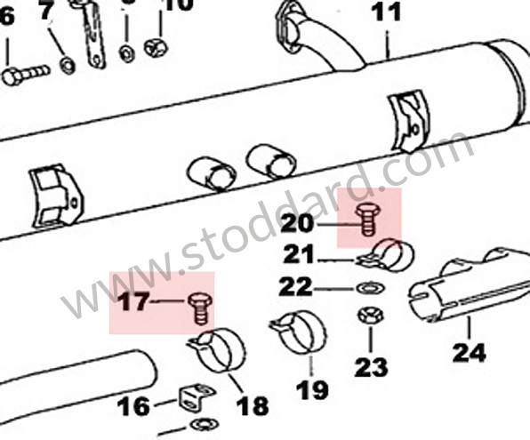 90007508302 - 8mm X 25mm Bolt 8x25 911 1965-89 930 914 for Porsche 