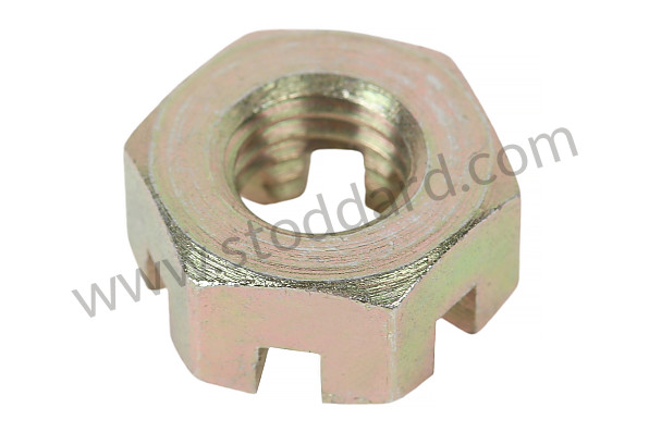 90007900302 - Castle Nut M10x1,50 for Porsche 356A &bull; 1955 &bull; 1300 (506/2) &bull; Cabrio A T1 &bull; Manual Gearbox, 4 Speed